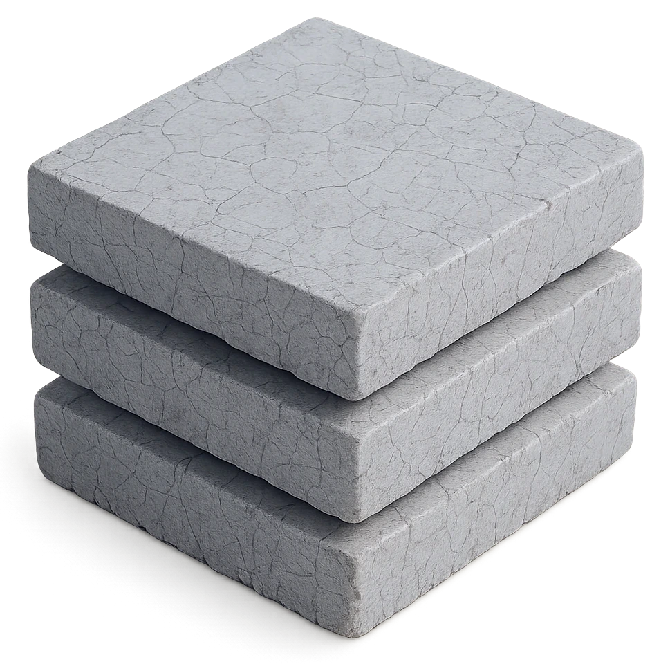 Stacked stone slabs - icon for Foundations, Marbl Codes' bespoke websites and web platforms pillar